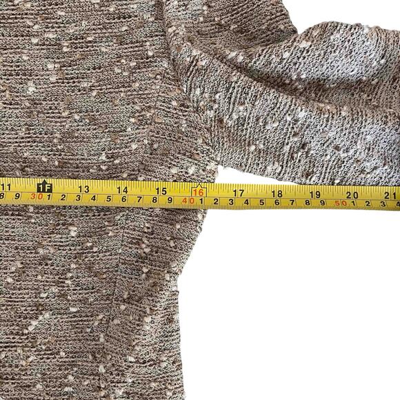 St. John Collection Women's Tan Knit Blazer with Zipper and pockets Size 8 - Picture 4 of 5